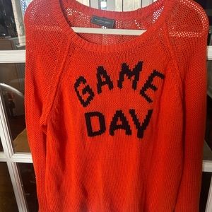 Woden ships game day orange sweater xl